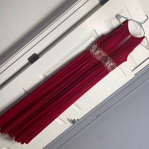 RED DAVID BRIDAL GOWN